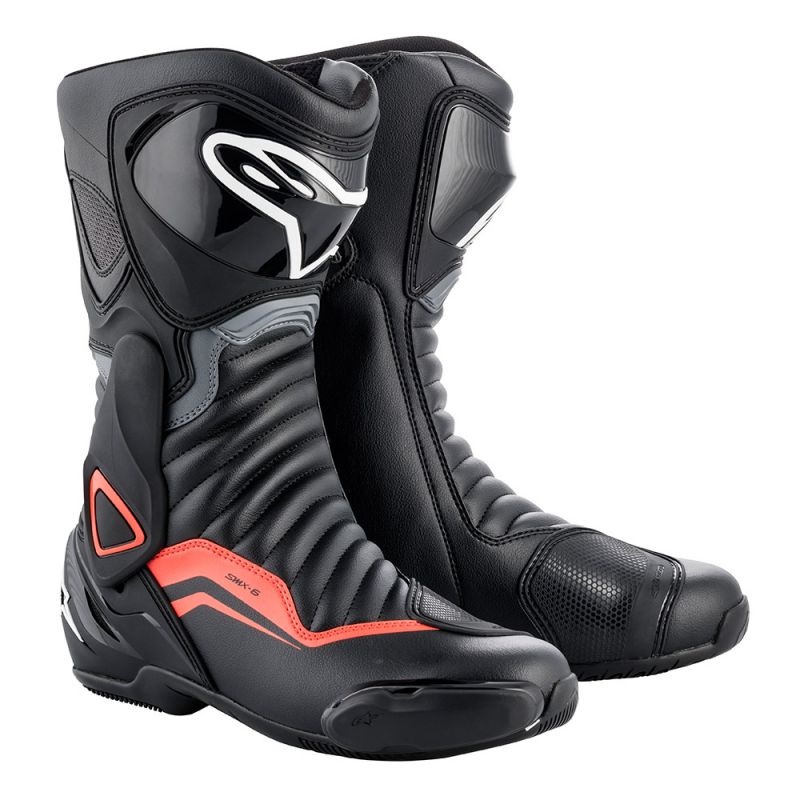 Ботуши ALPINESTARS SMX-6 V2 BLACK/GRAY/FLUO RED