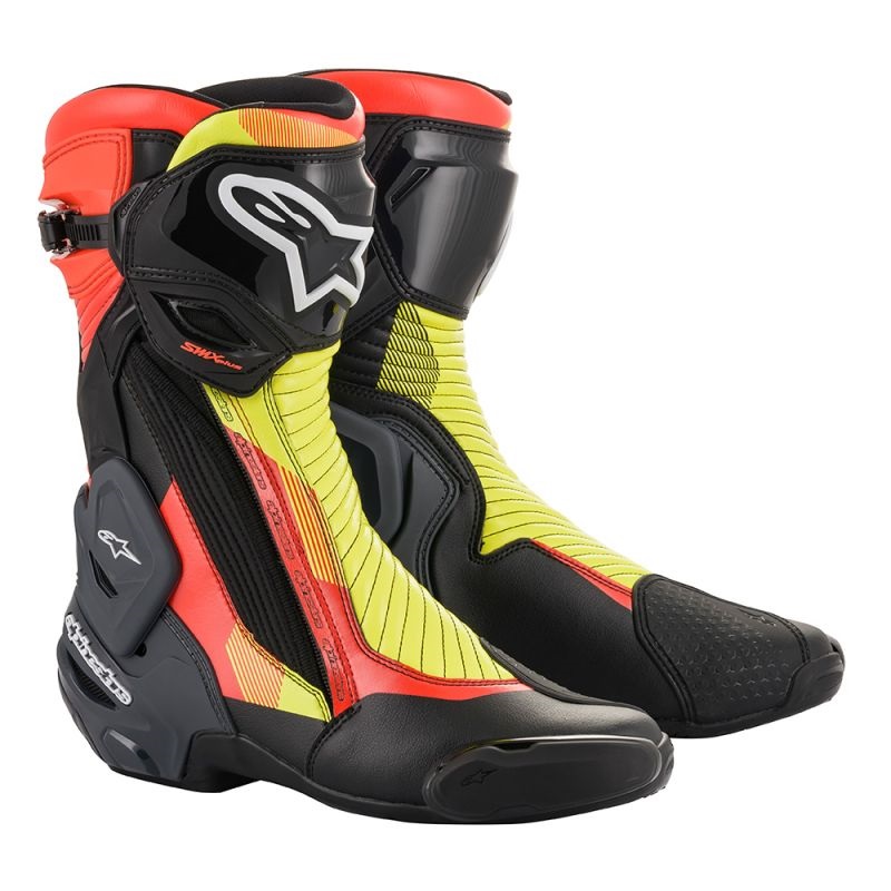 Ботуши ALPINESTARS SMX PLUS V2 BLACK/RED/YELLOW