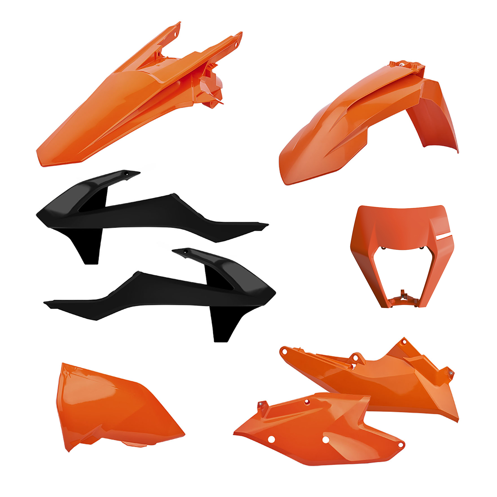 Пластмасов Enduro кит Polisport за KTM  EXC/ EXC-F/XC-W/ XCF-W-2017-19 OEM Color