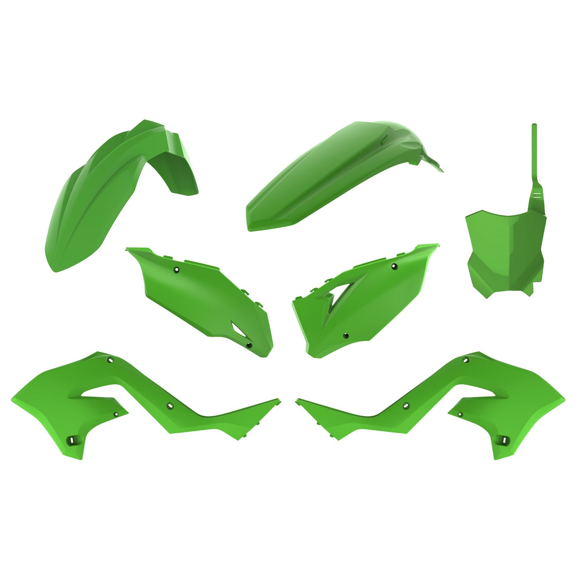 Пластмасов MX кит Polisport за Kawasaki  KX65 - 2000-21 OEM Color 20
