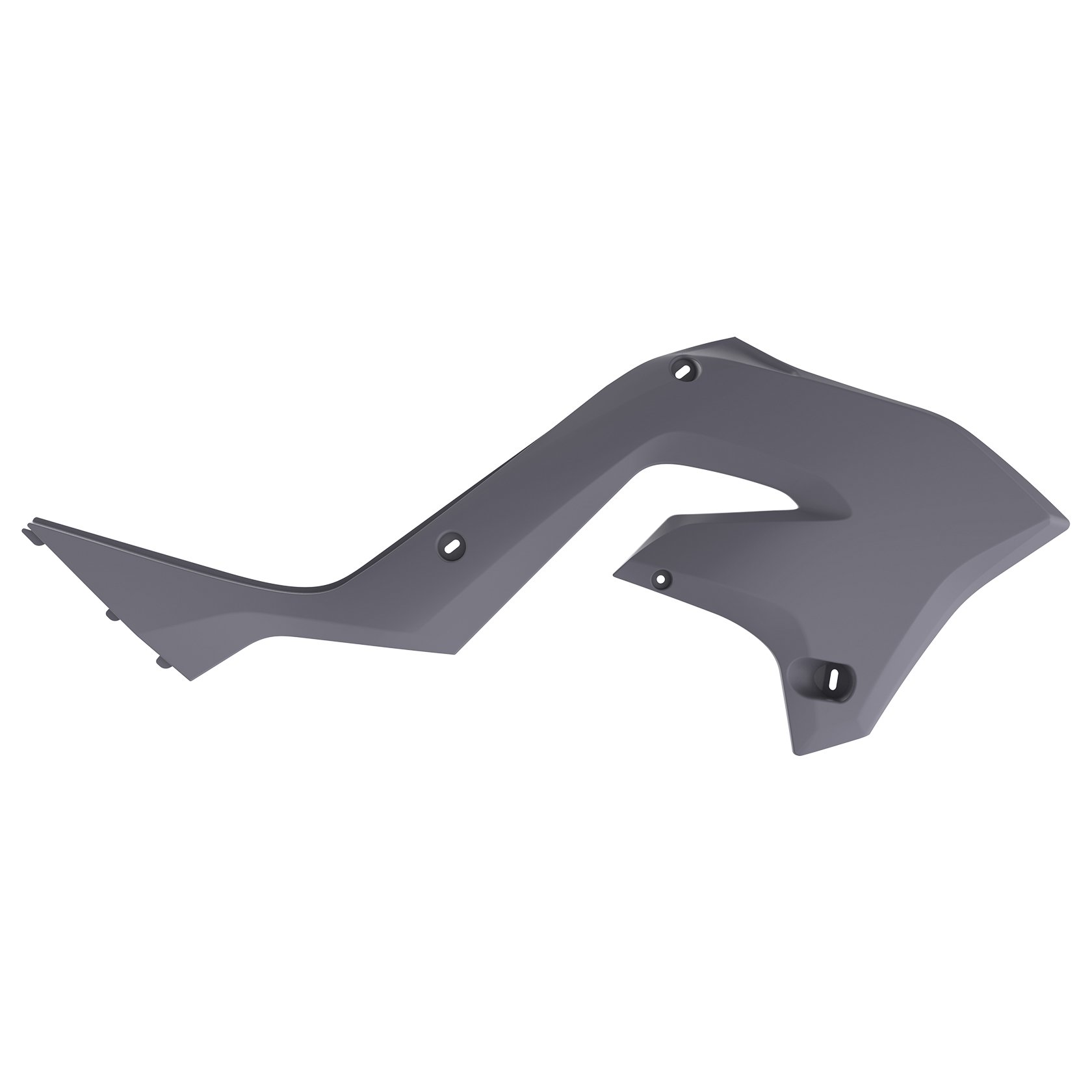 Пластмасови капаци за радиатор Polisport Kawasaki KX125 / 250 рестайлинг KX450 - 2003-08 Nardo Grey