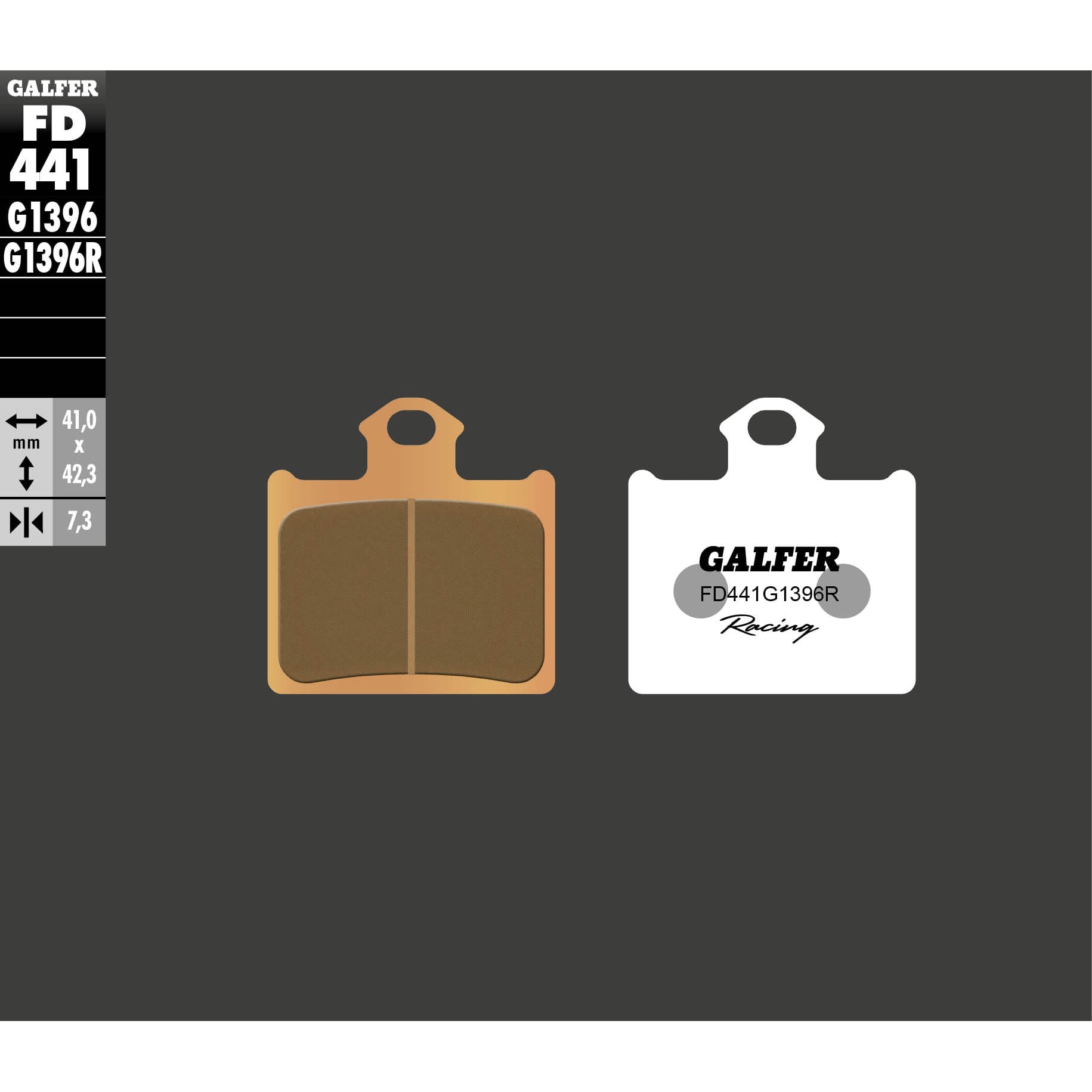 Задни мото накладки Galfer SINTERED RACING FD441G1396R