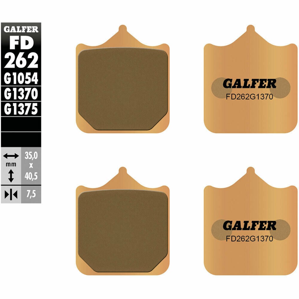 Предни/Задни мото накладки Galfer SINTERED COMPOUND FD262G1370