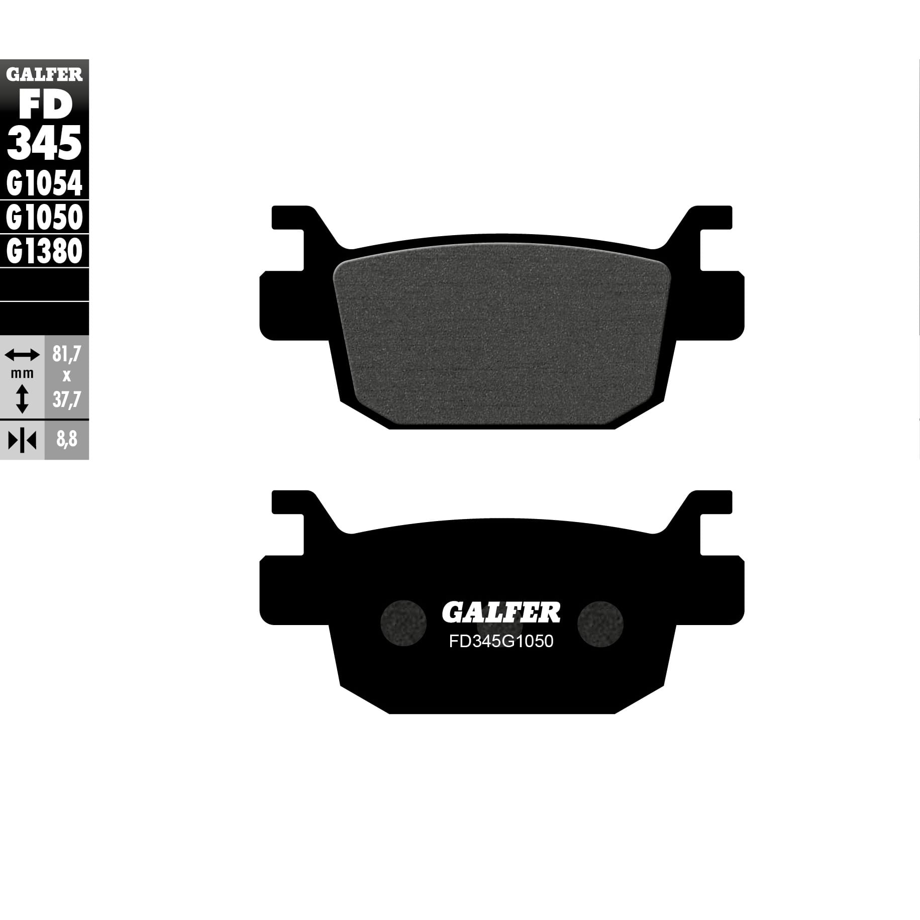 Задни мото накладки Galfer SCOOTER FD345G1050