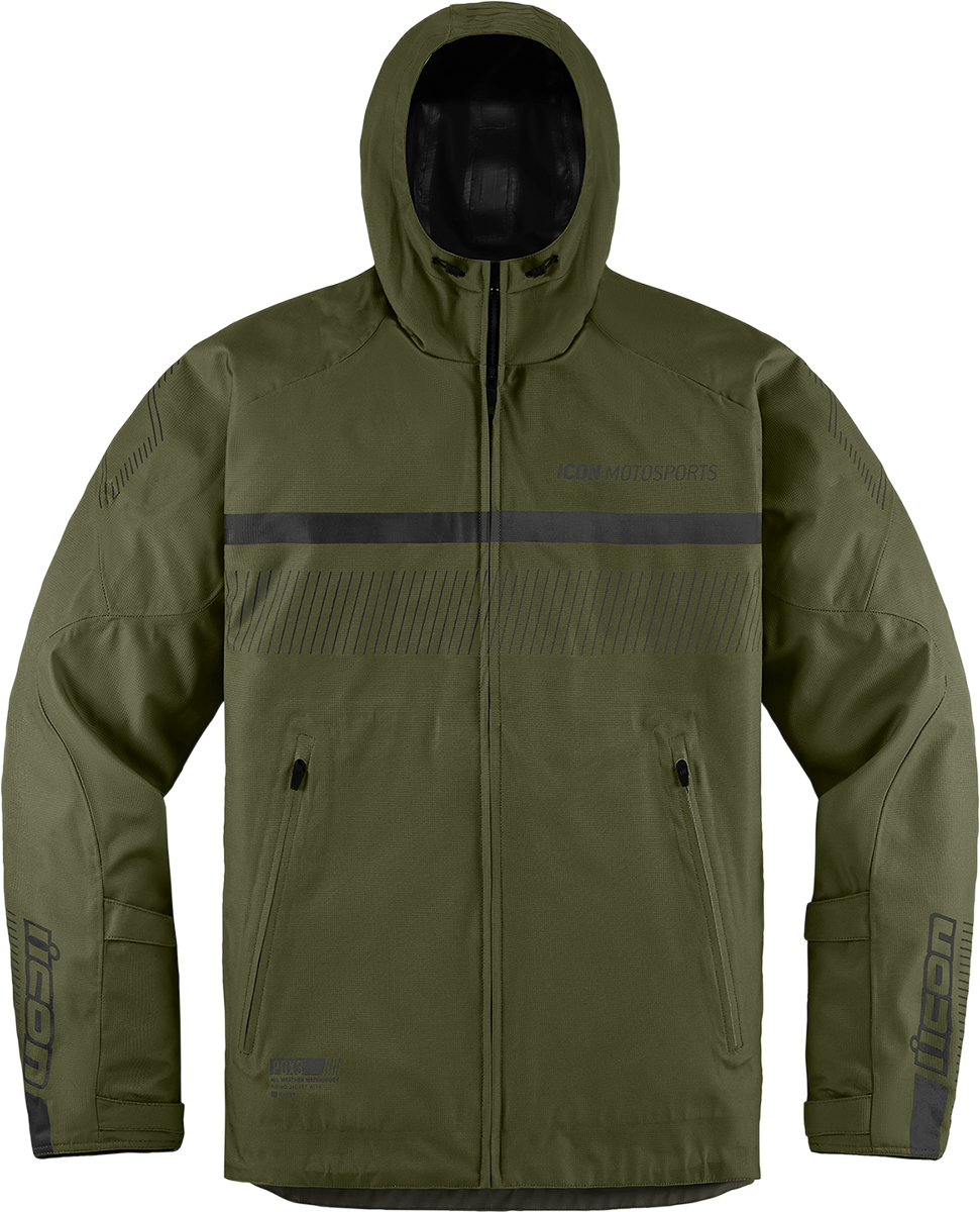 Текстилно мото яке ICON PDX3 CE - OLIVE