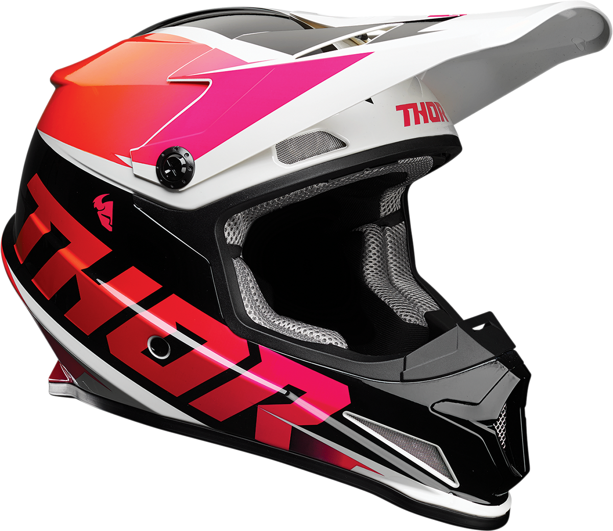 Мотокрос Каска THOR SECTOR FADER Pink/Orange