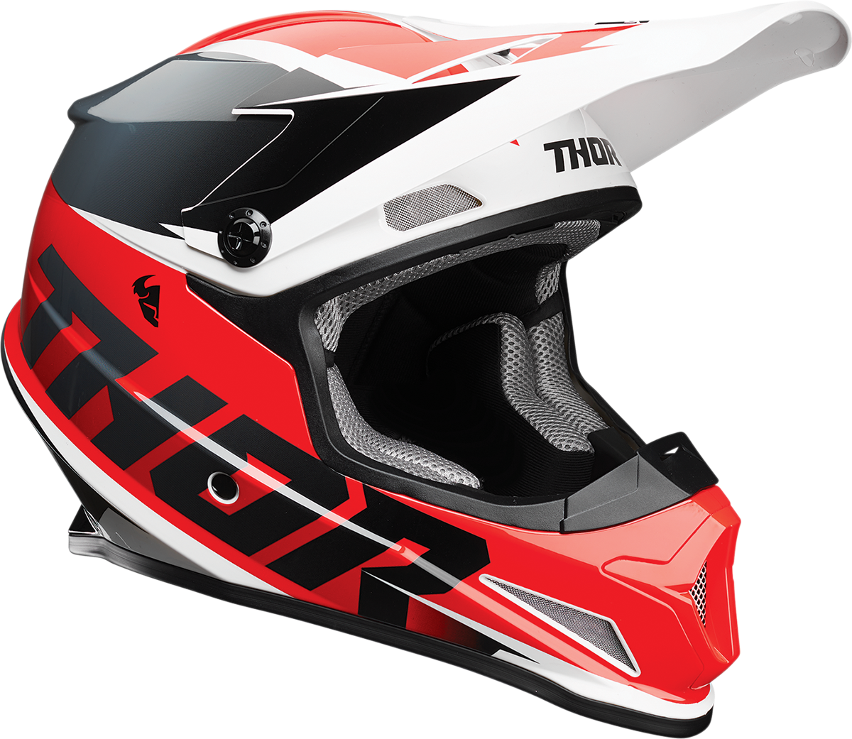 Мотокрос каска THOR SECTOR FADER RED/BLACK