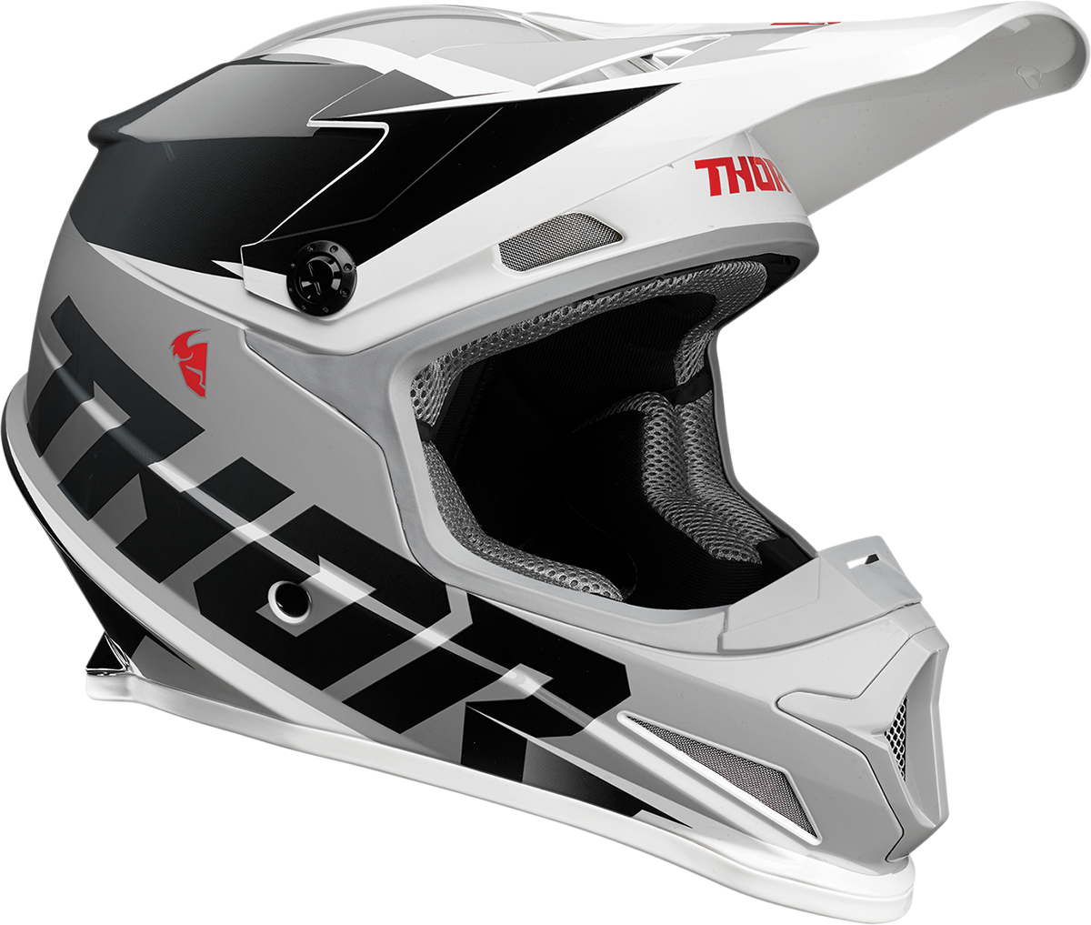 Мотокрос каска THOR SECTOR FADER BLACK/WHITE