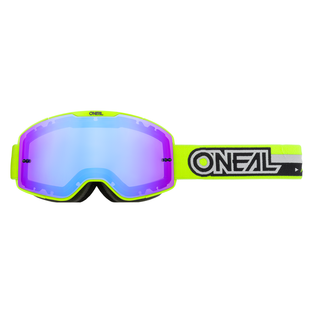 Мотокрос очила B-20 PROXY NEON YELLOW/BLACK- RADIUM BLUE