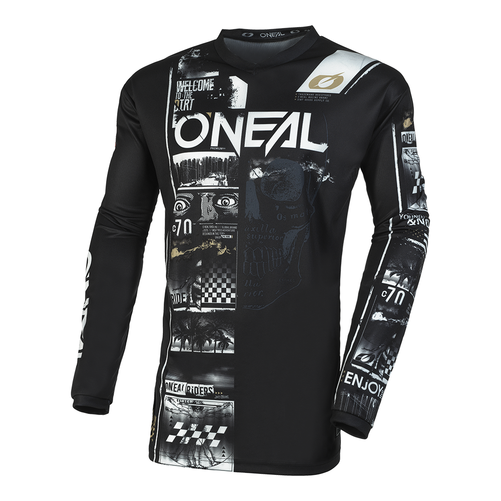 Мотокрос блуза O'NEAL ELEMENT ATTACK V.23 BLACK/WHITE