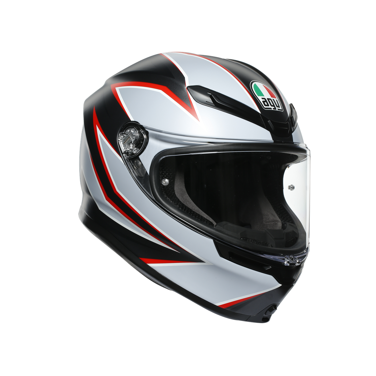 КАСКА AGV K-6 S FLASH MATT BLACK/GREY/RED