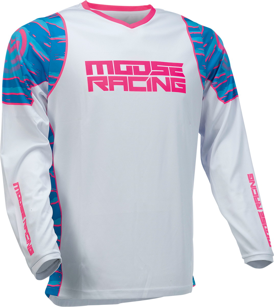 Мотокрос блуза MOOSE RACING QUALIFIER BLACK/PINK