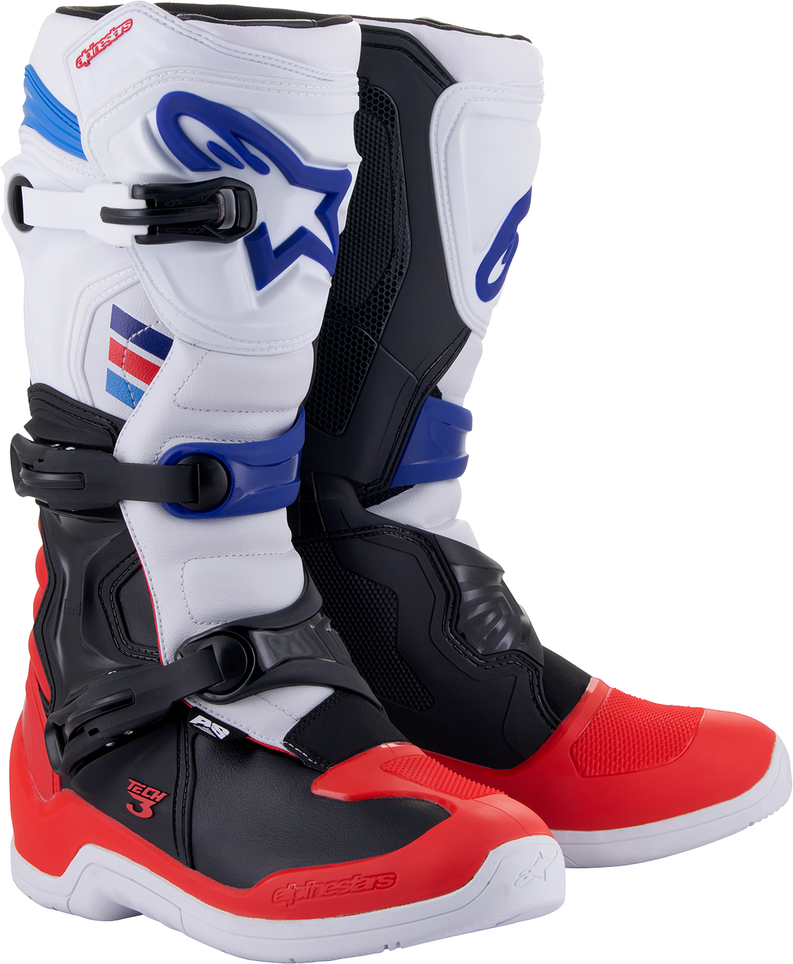 Мотокрос ботуши ALPINESTARS TECH 3 WHITE/RED/BLUE