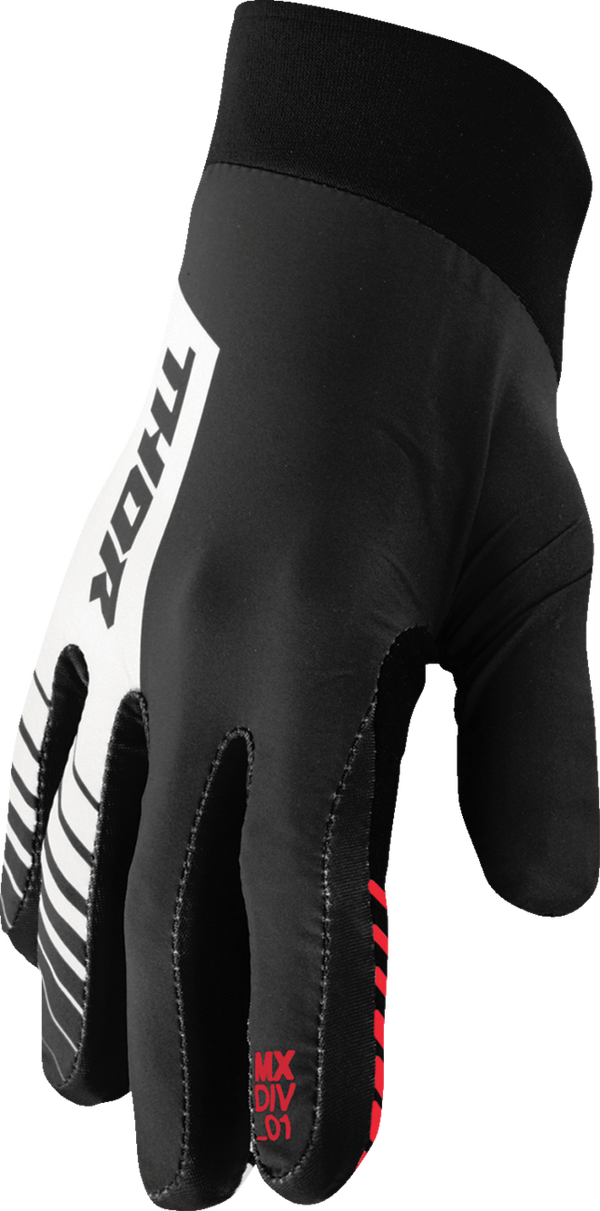 Мотокрос ръкавици THOR AGILE ANALOG BLACK/RED/WHITE