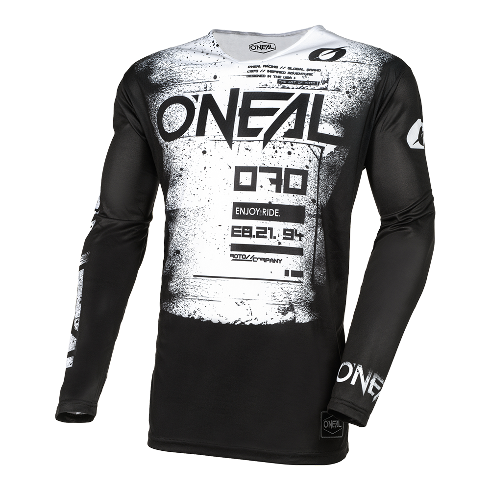 Мотокрос блуза O'NEAL MAYHEM SCARZ BLACK/WHITE V.24