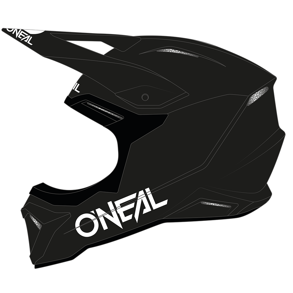 Детска каска O'NEAL 1SERIES SOLID BLACK V.24