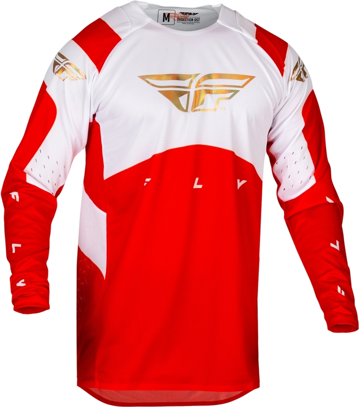 Мотокрос блуза FLY RACING Evolution DST Podium- Red/White/Iridium Red