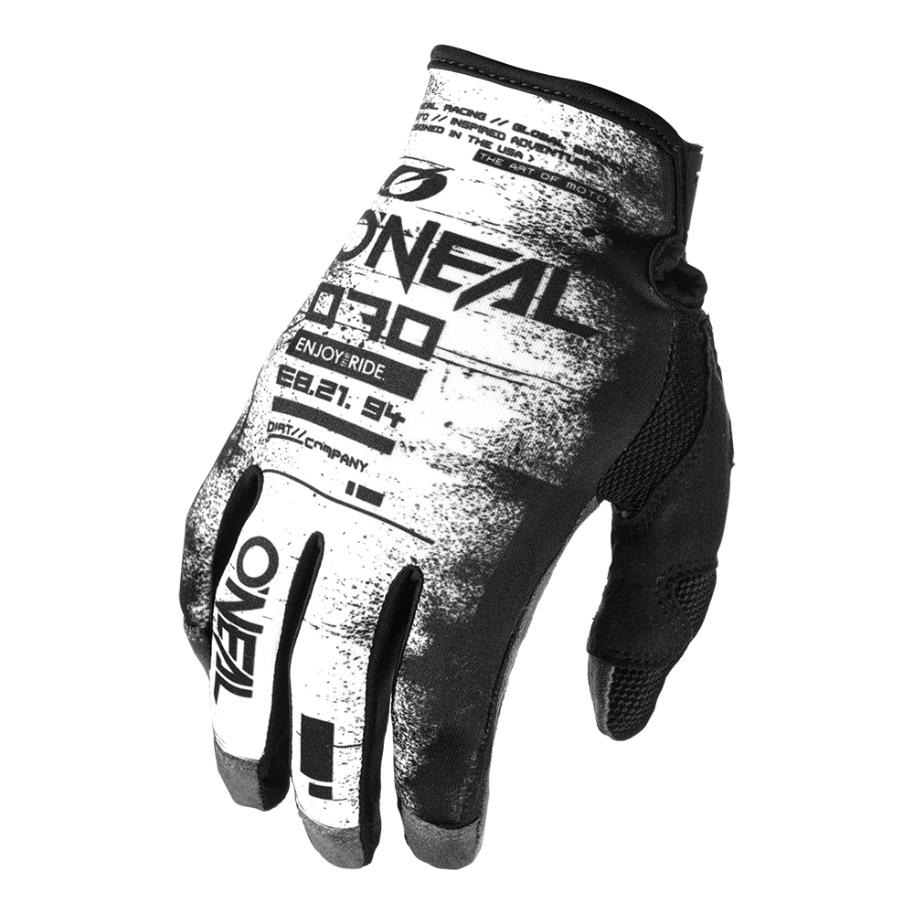 Мотокрос ръкавици O'NEAL MAYHEM SCARZ BLACK/WHITE DS V.25