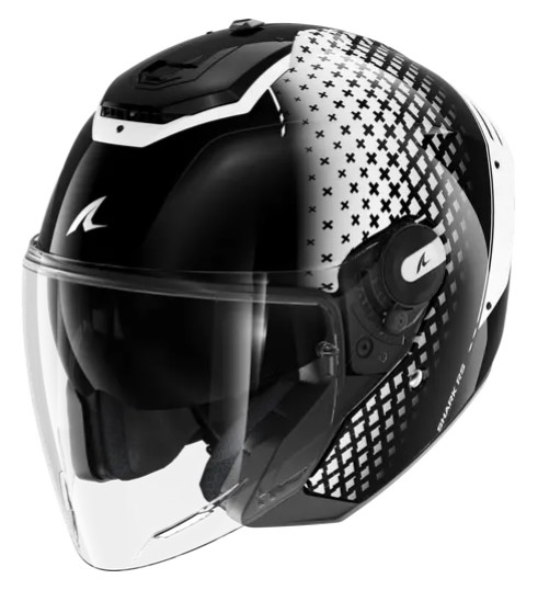 Каска SHARK RS JET Black White