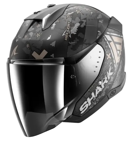 Каска за скутер SHARK SKWAL i3 JET HELLCAT Mat Anthracite