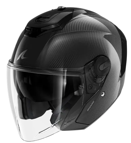 Скутерова каска SHARK RS JET CARBON SKIN Carbon Black Carbon