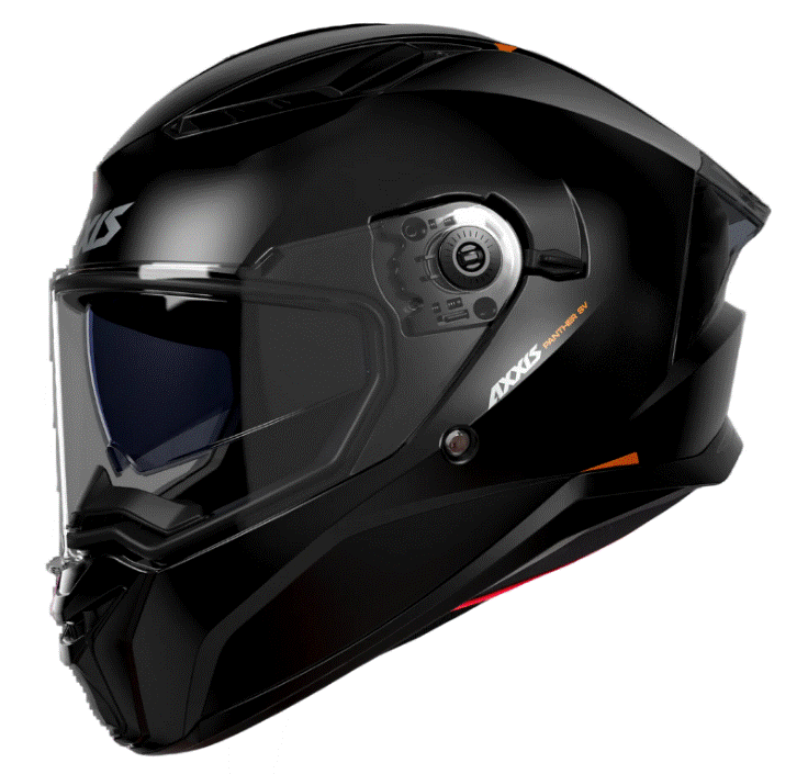 Каска AXXIS PANTHER SV SOLID A1 BLACK GLOSS 