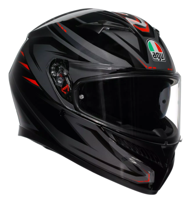 КАСКА  AGV K3 SYTH BLACK/RED