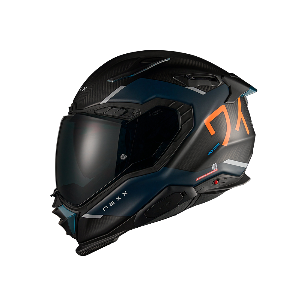 Каска NEXX X.WST3 MANGA ORANGE/BLUE MATT