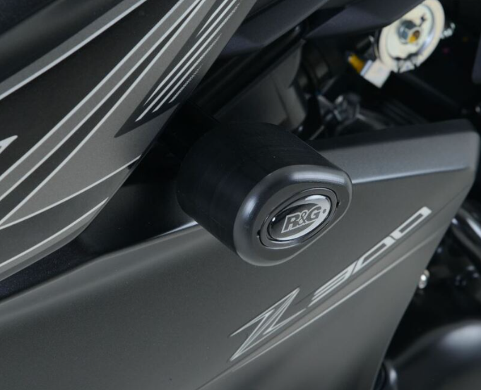 Краш тапи R&G RACING Aero Black Crash Portectors Kawasaki Z300 15-18