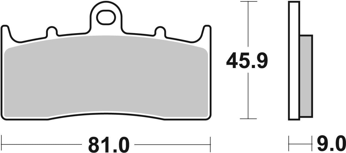 Керамични накладки за спирачки street SBS 778HF