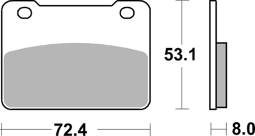 Керамични накладки за спирачки street SBS 893HF