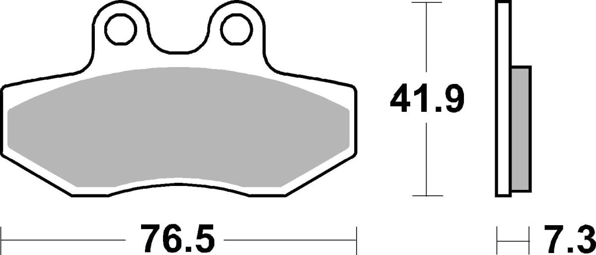 Спирачна накладка керамична street SBS 186HF