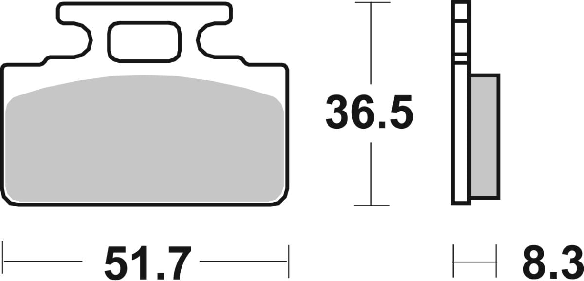 Спирачна накладка керамична street SBS 110HF