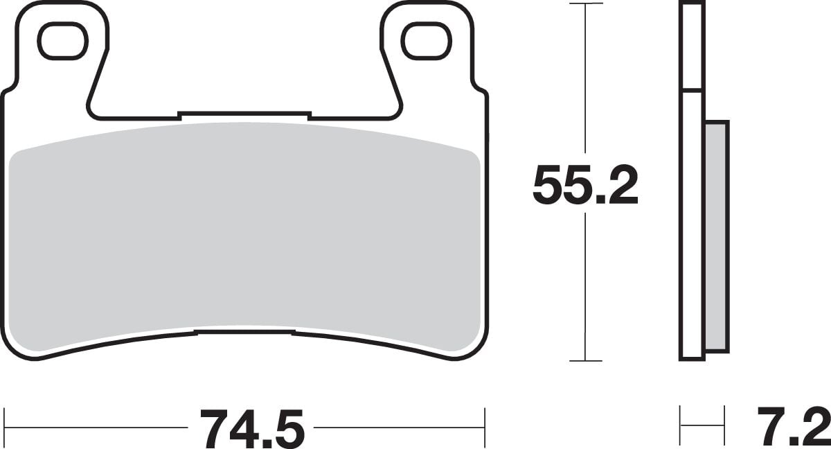 Спирачна накладка SBS 734HS SBS 734HS