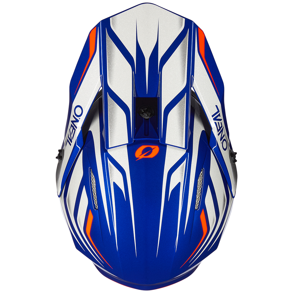Мотокрос каска O'NEAL 3SERIES VERTICAL V.23 BLUE/WHITE